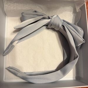Kristin Ess Hair Satin Headband Vintage Blue